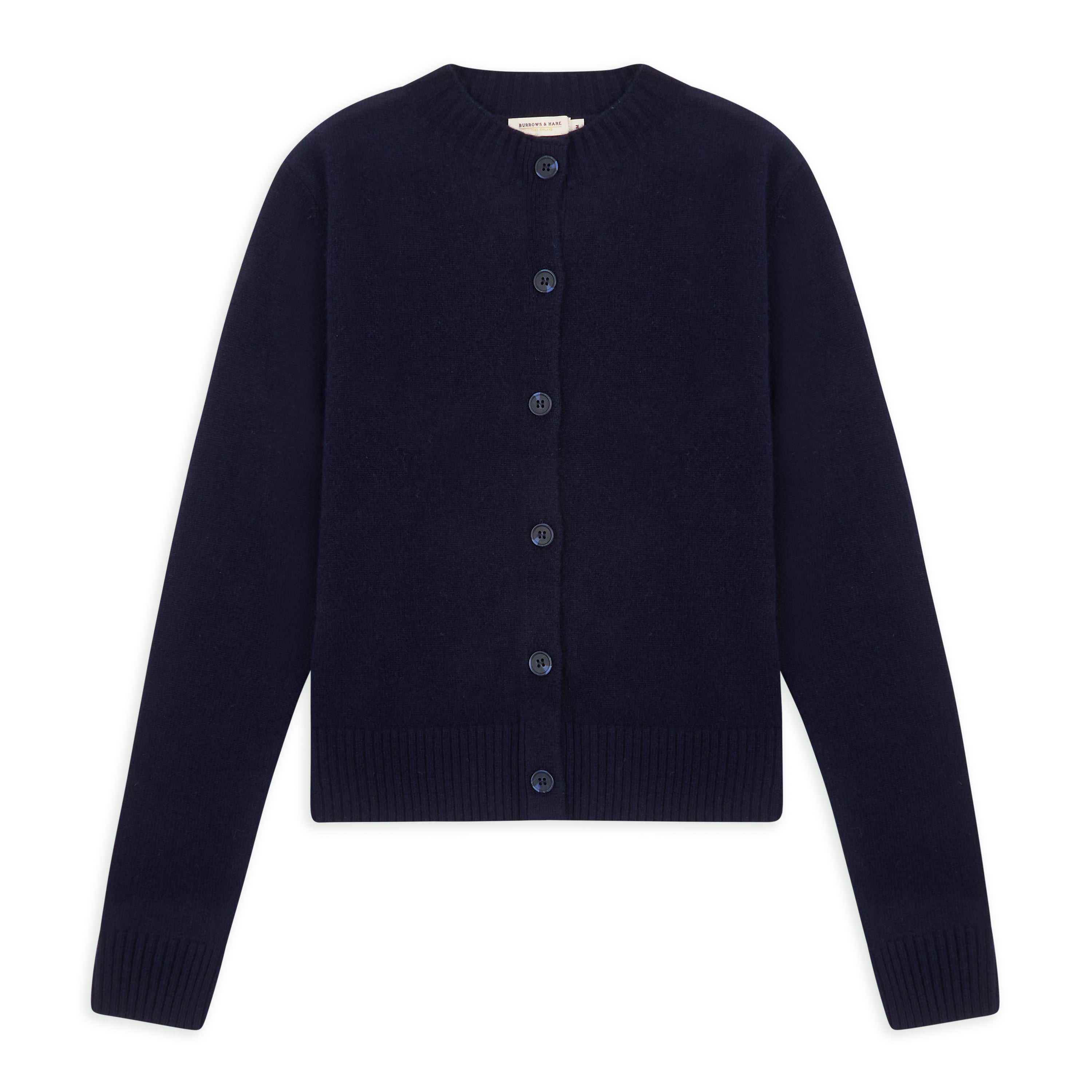 Burrows  &  Hare Women’s Knitted Cardigan Navy