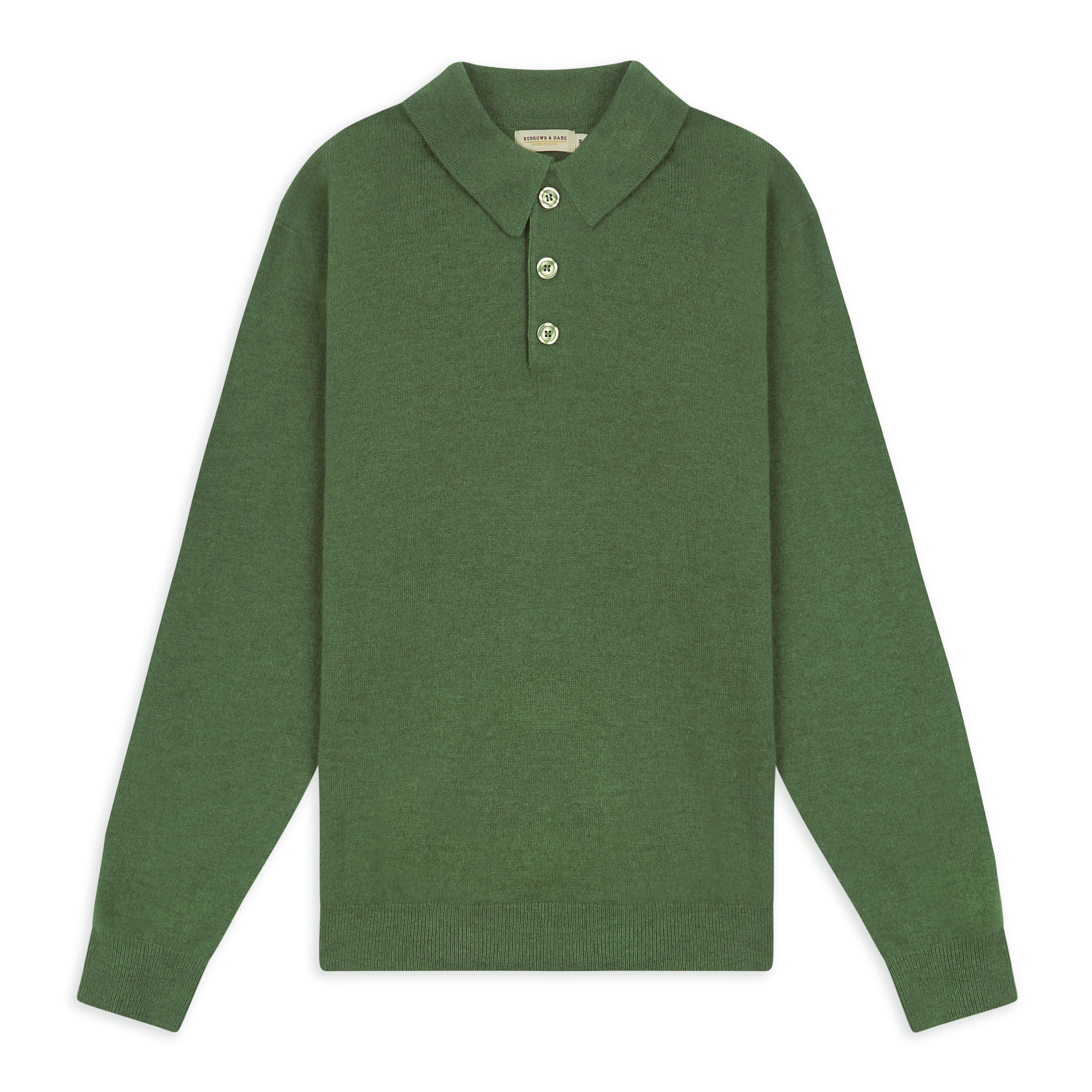 Burrows & Hare  Knitted Polo Mint