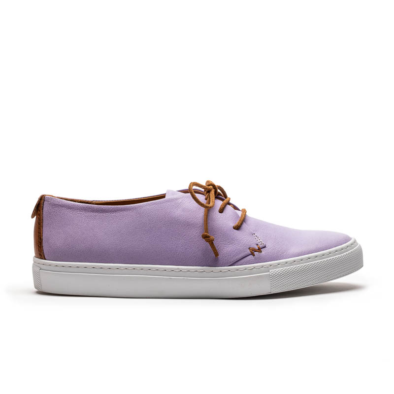 Tracey Neuls KARL Lilac | Mauve Leather Sneakers