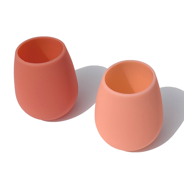 - Fegg | Unbreakable Silicone Tumblers | Terra + Peach