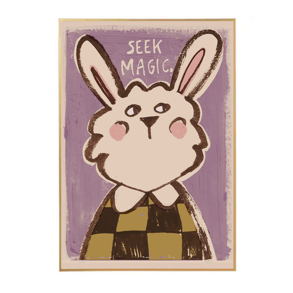 Studio Loco Rabbit 'seek Magic' Wall Poster