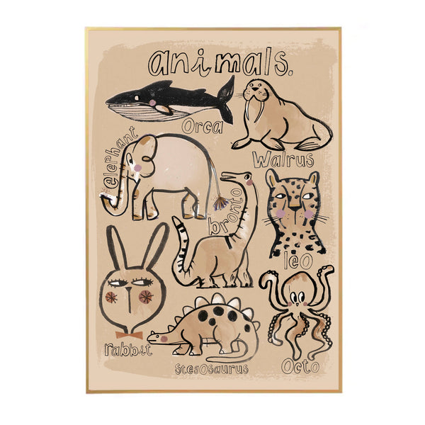 Animal Collection Wall Poster