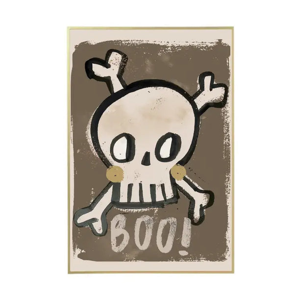 Skull 'boo' Wall Poster