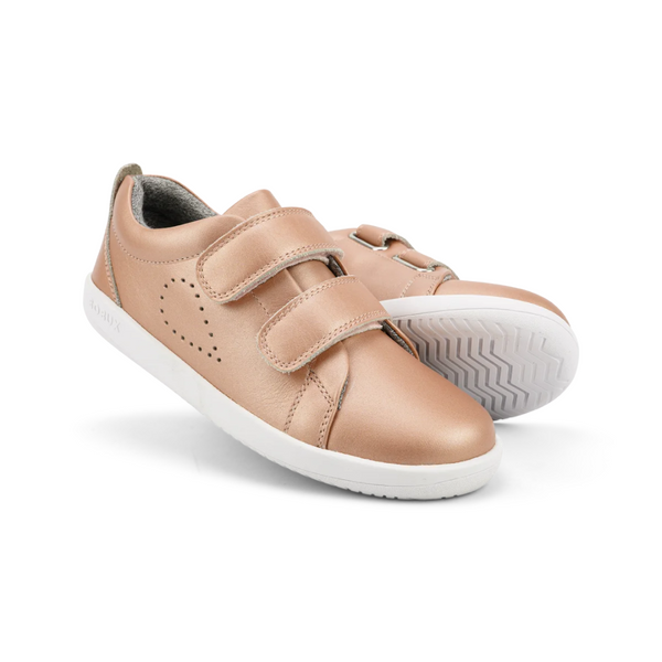 Bobux Kid+ Grass Court Trainers - Rose Gold