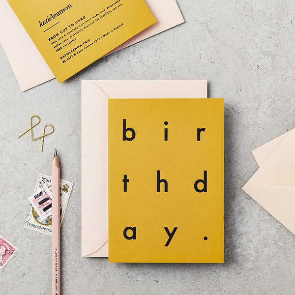 Mustard Birthday Card