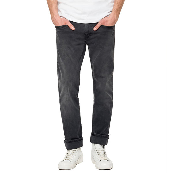 Hyperflex Re-used Anbass Slim Fit Jeans - Dark Grey