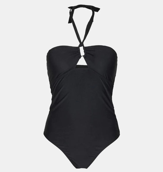 SOFIE SCHNOOR Black Halter-neck Swimsuit