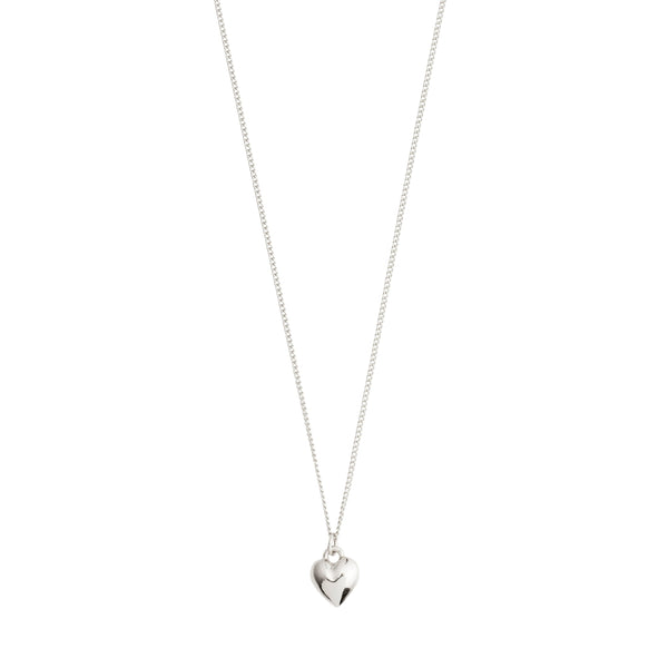 - Afroditte Silver Plated Heart Necklace