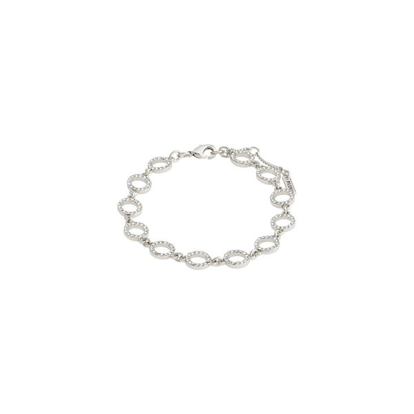 - Rogue Silver Plated Crystal Halo Bracelet