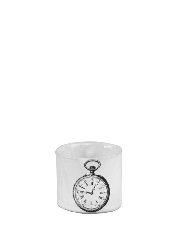Kuhn Keramik Kühn Keramik Clock Espresso Beaker In White