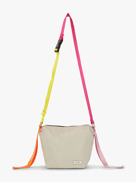 Recycled Tech Hobo Bag - Pale Khaki