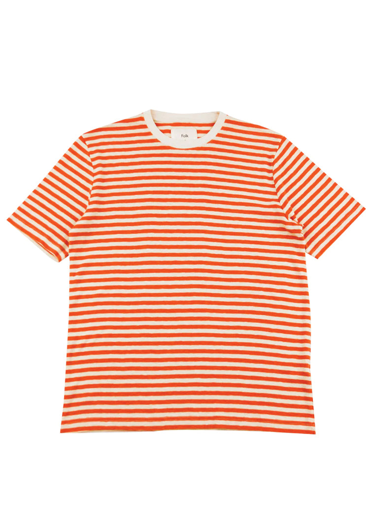 Classic Stripe T-shirt In Red & Ecru