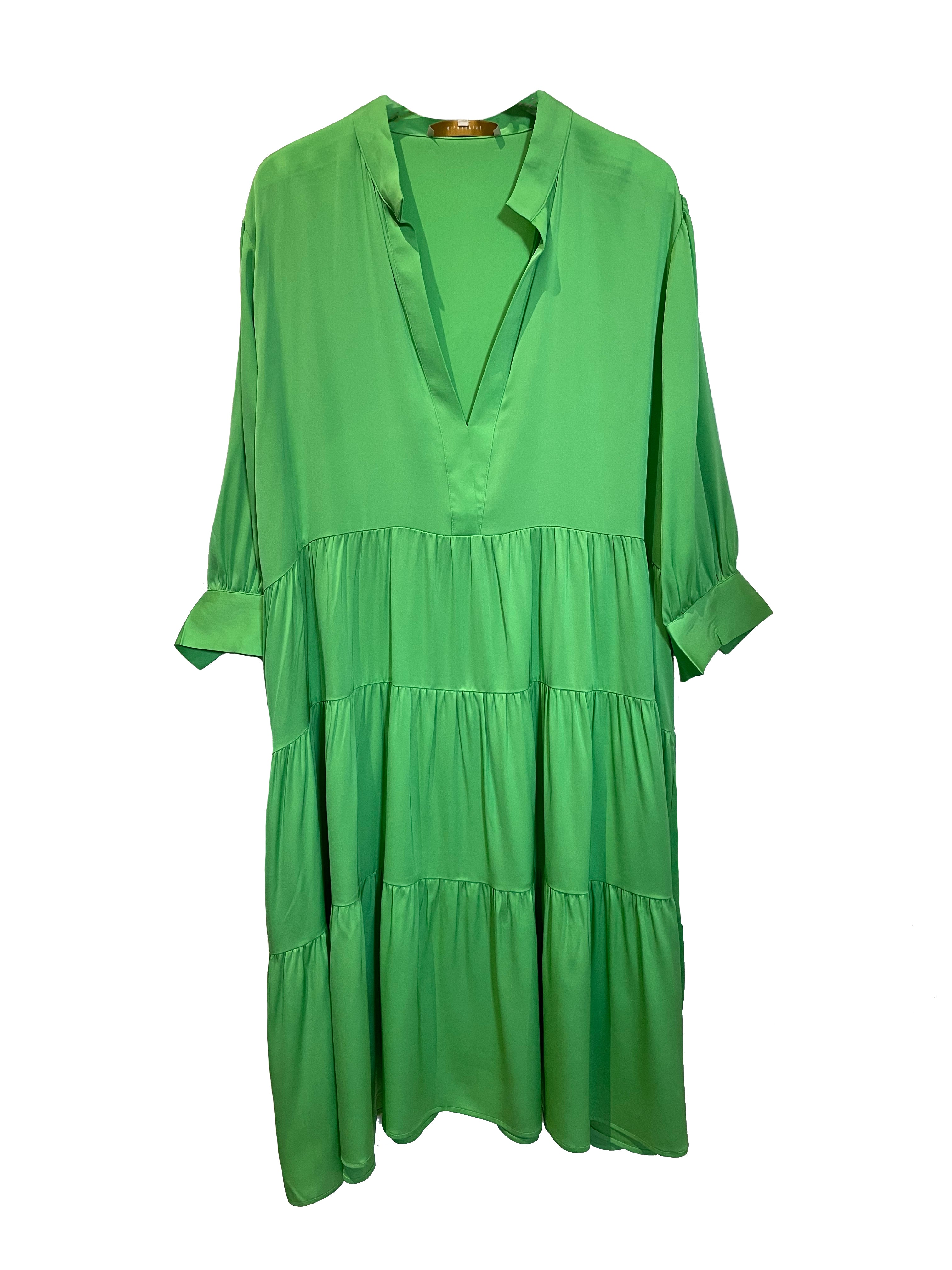 Khaya Dress In Tropical Green