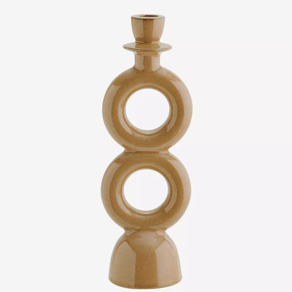 - Stoneware Candle Holder