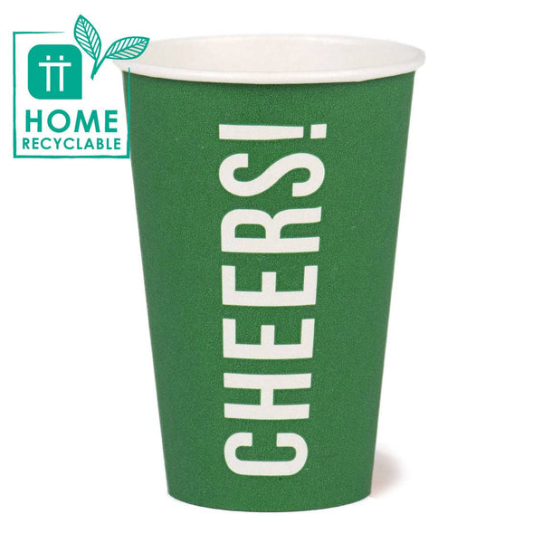 Talking Tables - Eco-friendly Large Green Cups - 8 Pack