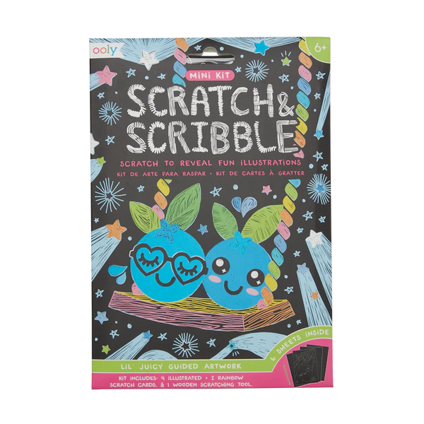Ooly Lil' Juicy Mini Scratch And Scribble Art Kit