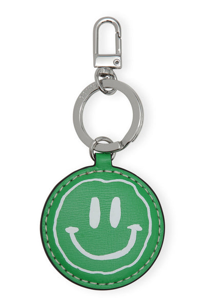 Banner Green Smiley Keychain