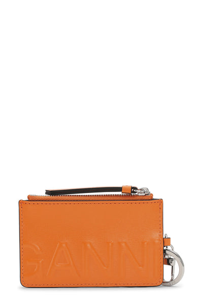 Banner Orange Zipped Coin Purse