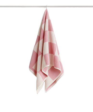 Check Hand Towel Pink