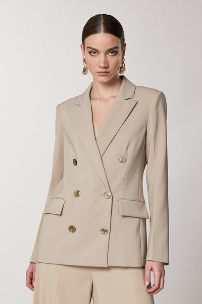 Essential Double-breasted Blazer - Dreamy Beige