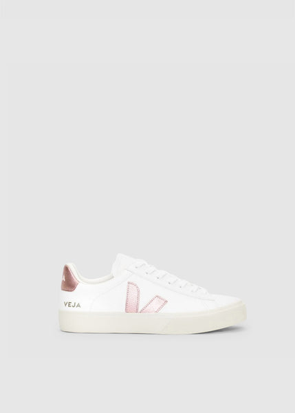 Veja Veja Womens Campo Leather Trainers In White Nacre