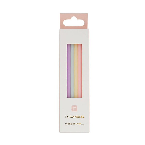 Pastel Candles 16 Pack