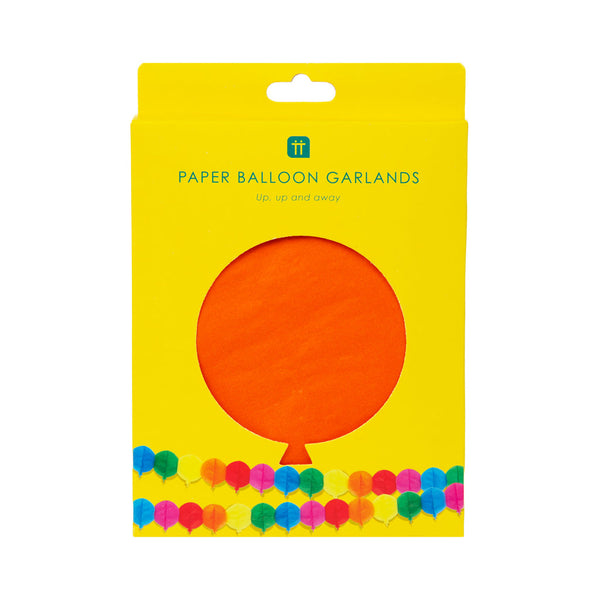 Talking Tables Colourful Paper Balloon Garland - 3m