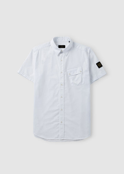 Belstaff Men's Pitch Short Sleeve Shirt In White