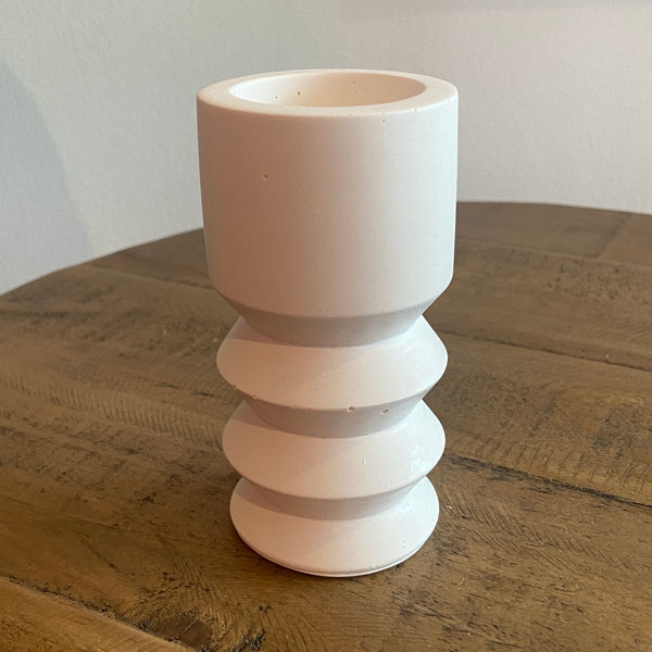 Tall White Tealight Candle Holder