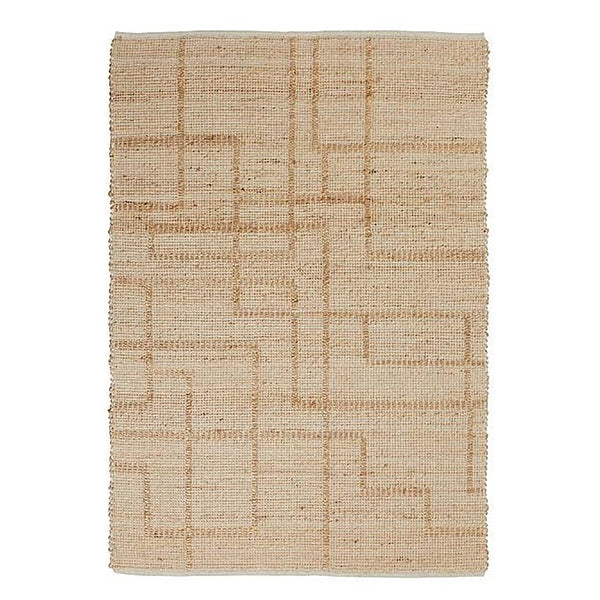 'astrid' Geometric Woven Jute Rug Large