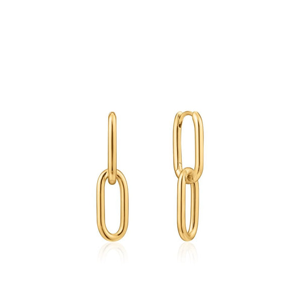 Ania Haie Cable Link Earrings In Gold