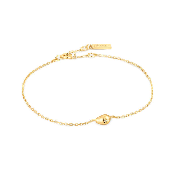 Ania Haie Pebble Sparkle Chain Gold Bracelet