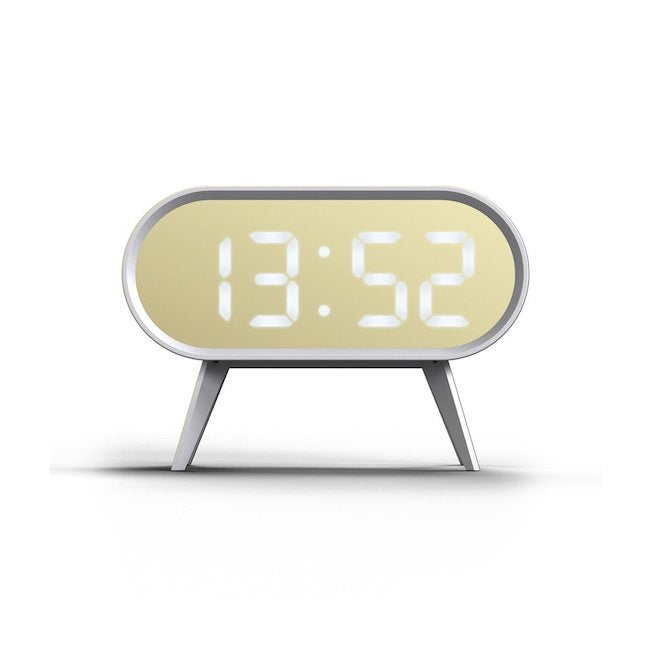 Space Hotel / Newgate White Cyborg Digital Alarm Clock
