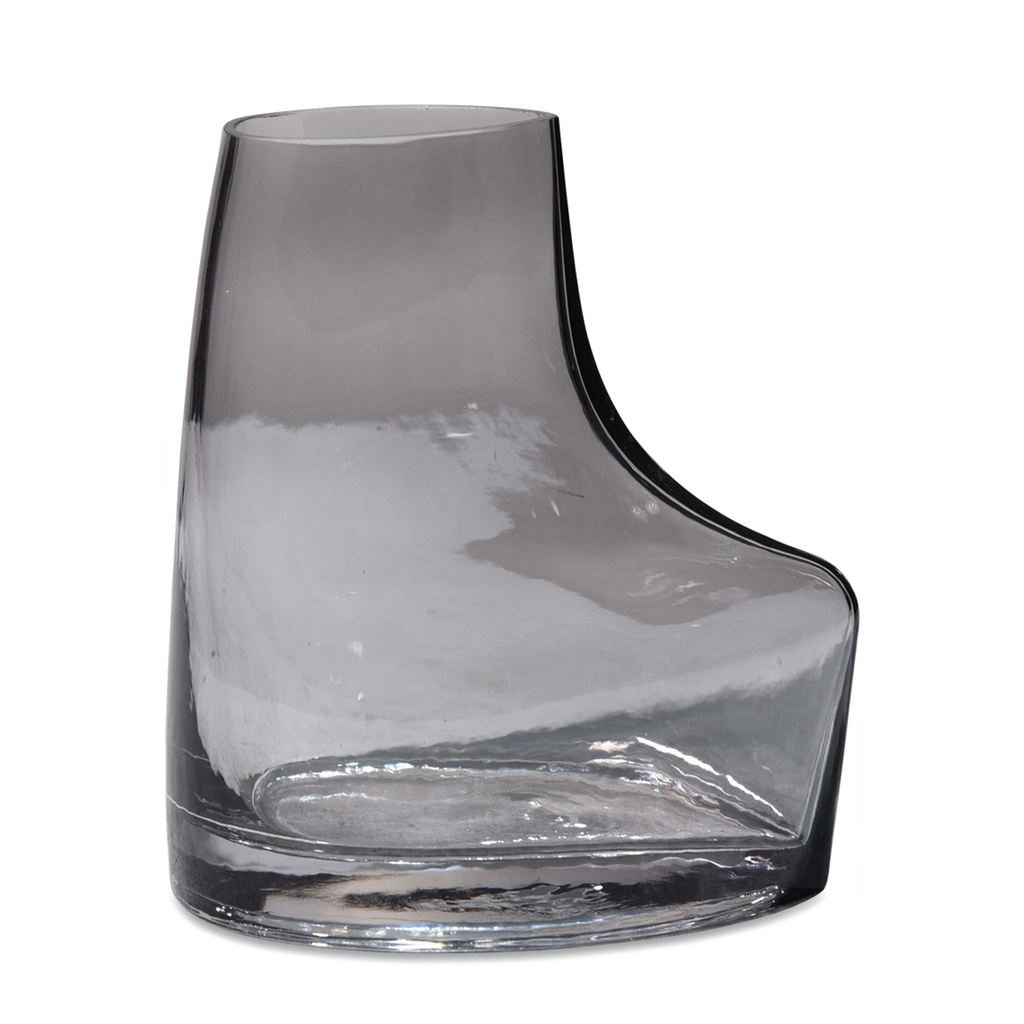 Opjet Paris Grey Glass Vase "Epuré" PM