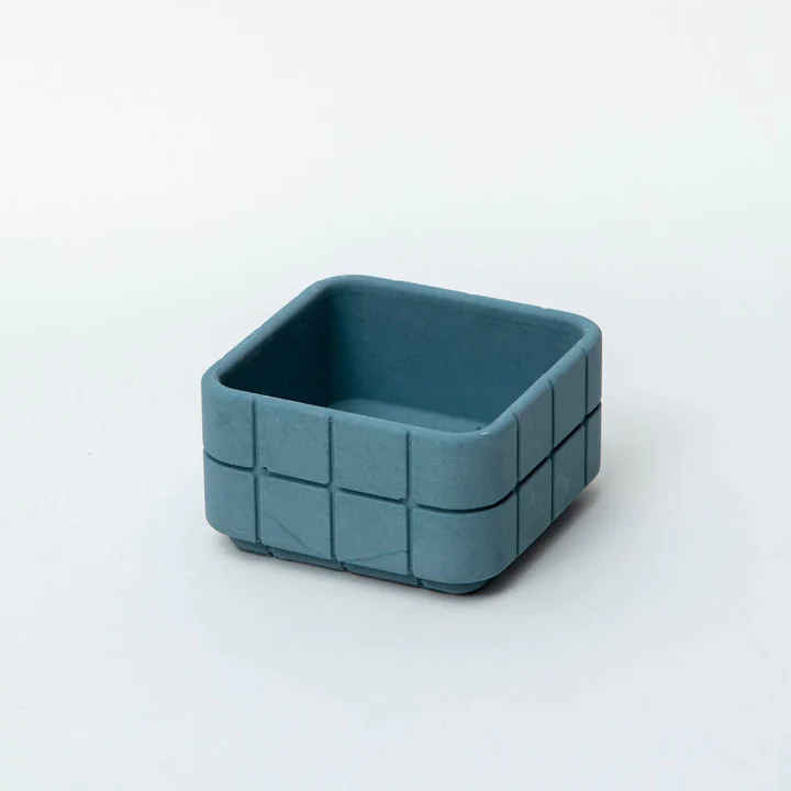 Block Design Tile Square Pot