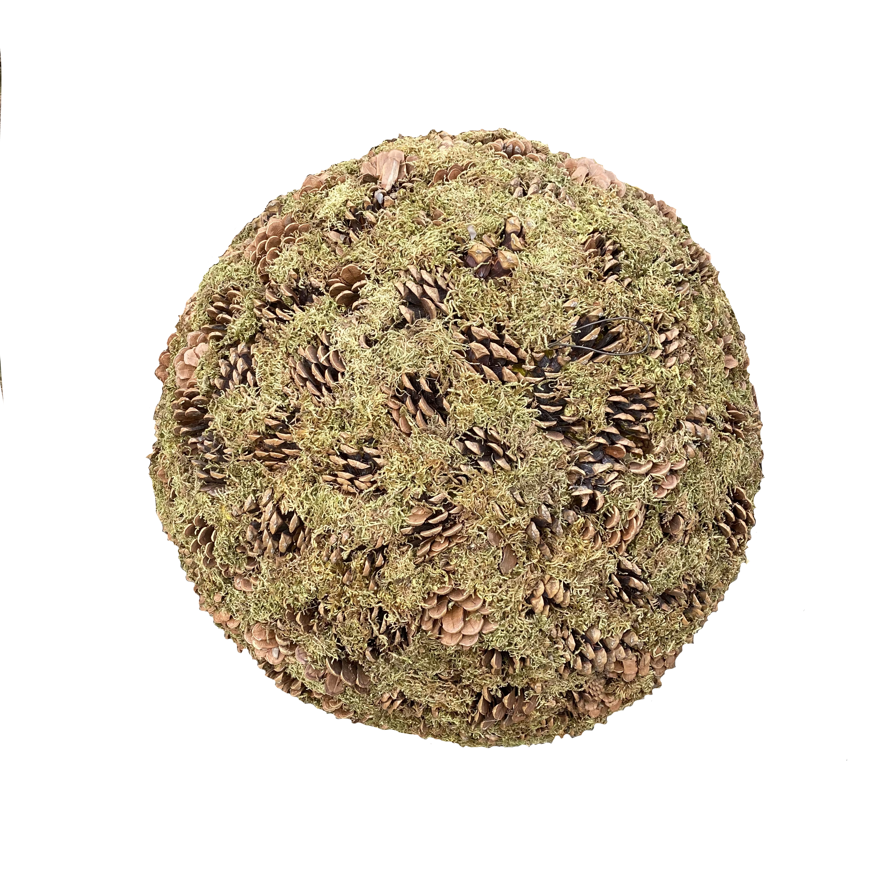 TOBS 50cm Natural Moss & Cone Ball 