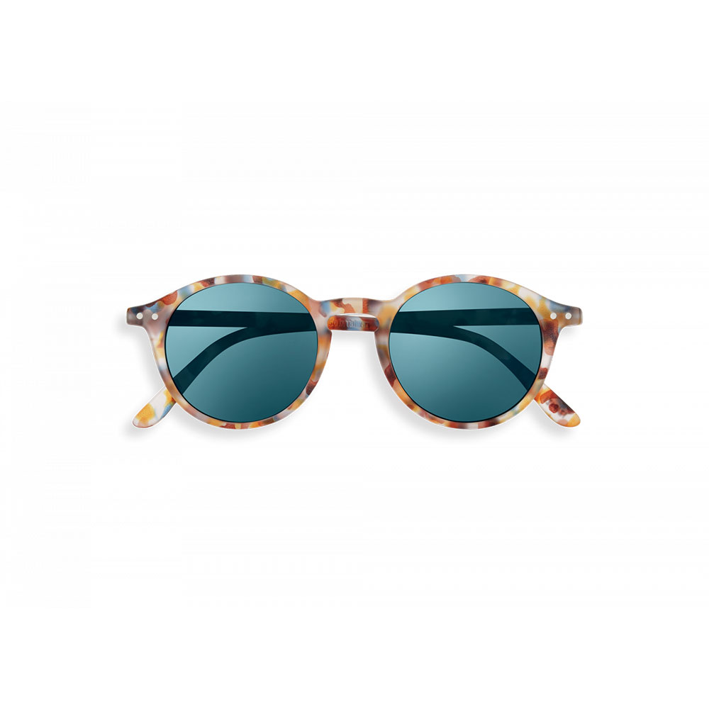 Sunglasses #D - Blue Tortoise Mirror