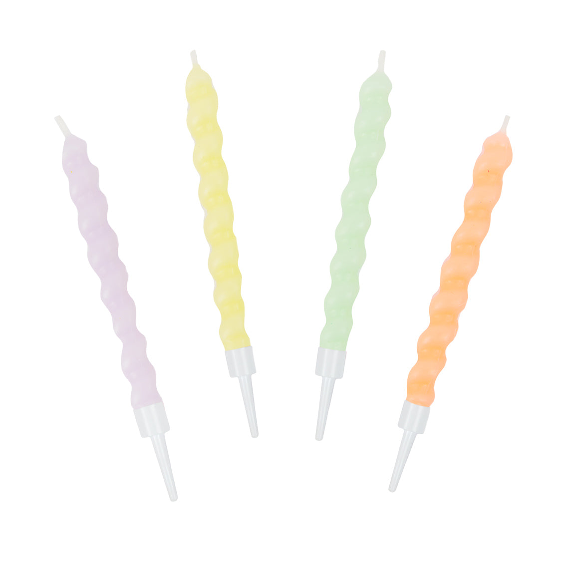 Talking Tables Pastels Twirl Birthday Candles - 8 Pack