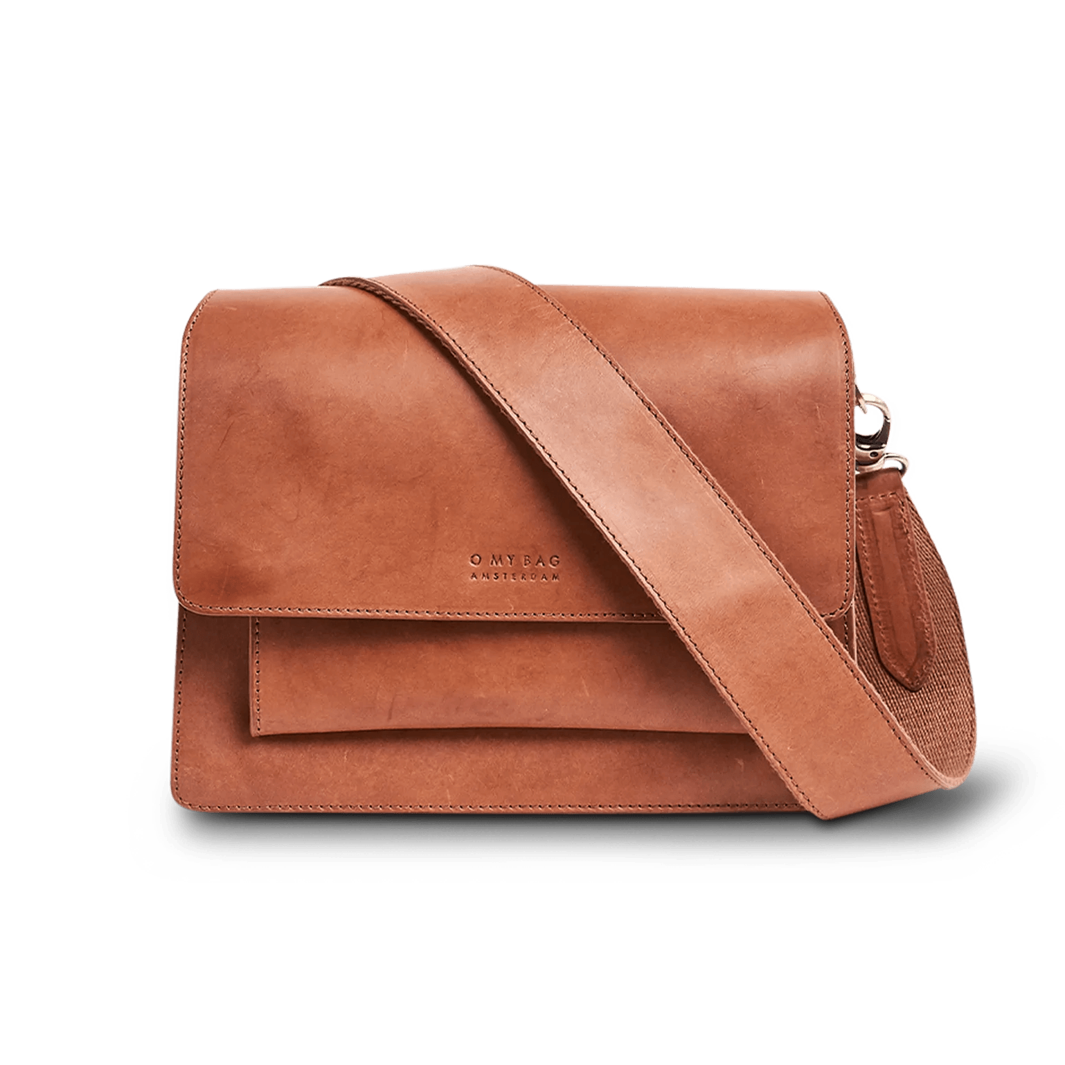 O My Bag  Harper Cognac Classic Leather (Leather Straps)