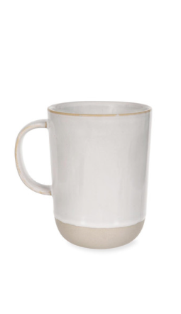 Garden Trading Off-White Glazed Mug - Tall