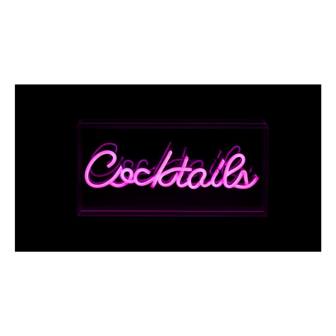 Cocktails Neon Acrylic Light Box