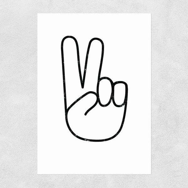 Peace Hands Print