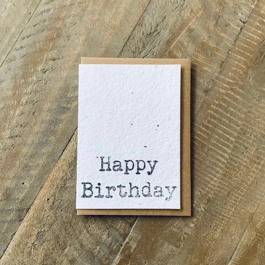 Plantable Happy Birthday Card