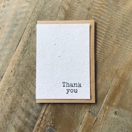 Plantable Thank You Card