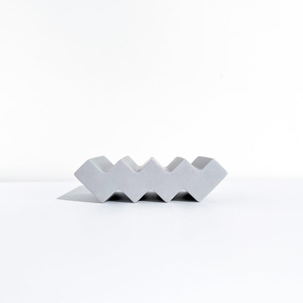 Zig Zag Soap Dish - Grey