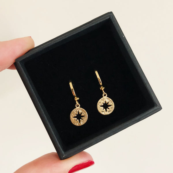 Mini Hoop Star Earrings