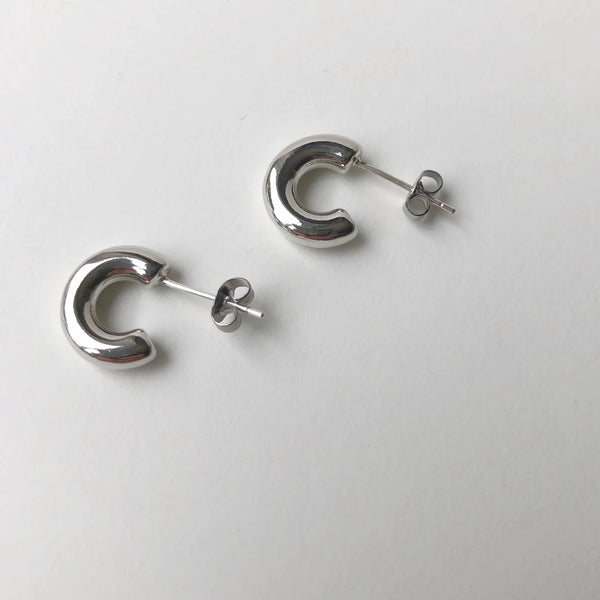 Chubby Hoops - Silver