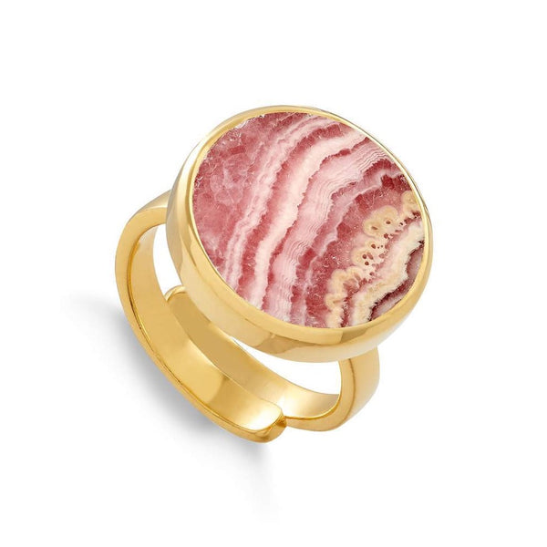 Bella Luna Rhodochrosite Gold Ring