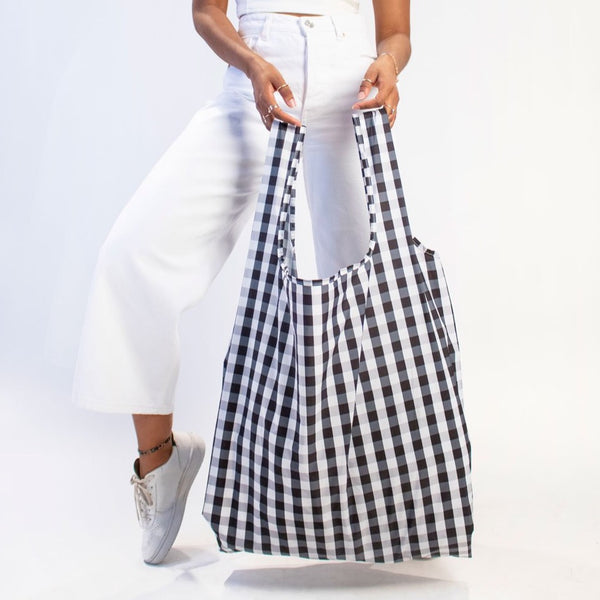 Gingham Reusable Bag - Xl