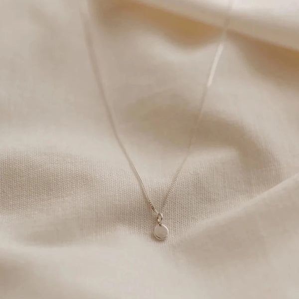 Zero Waste Pebble Necklace - Silver